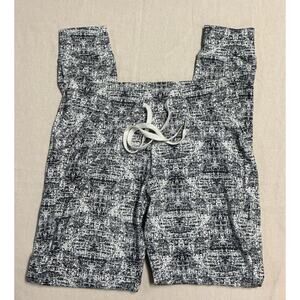 BuffBunny Threads Crossover Sweatpants - Onyx Black/White Pattern - Small